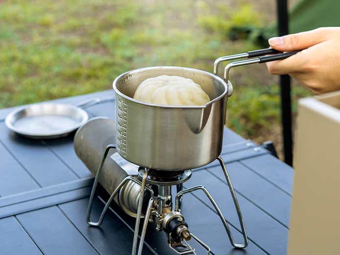 シェラケトルアゲムシで豚まんを蒸す