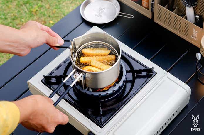 DODのシェラケトルアゲムシでフライドポテト