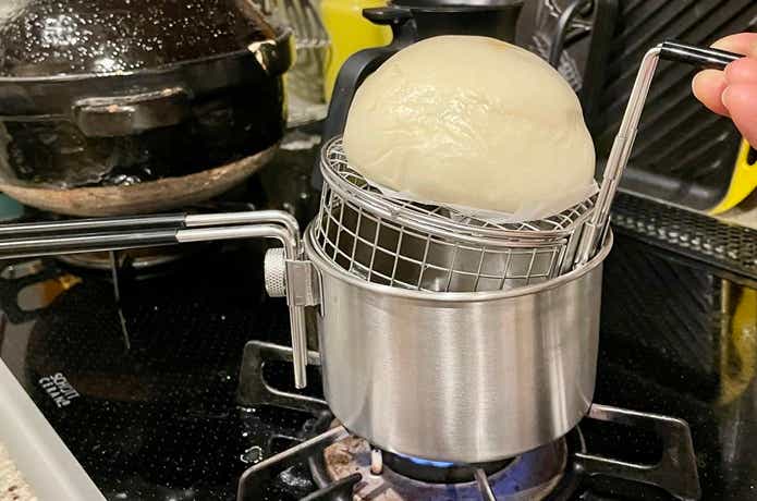 DODのシェラケトルアゲムシで肉まん