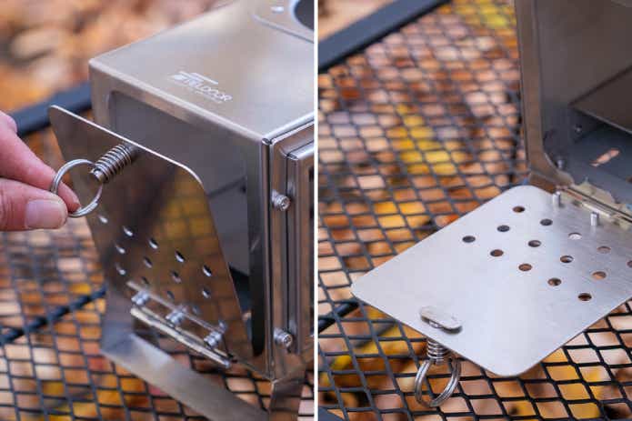 フィールドアのミニ薪ストーブのつまみ