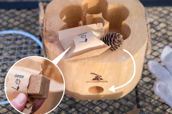 ウッドグリルの着火剤