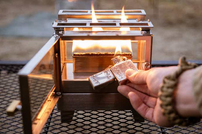 オーラ ルミに着火