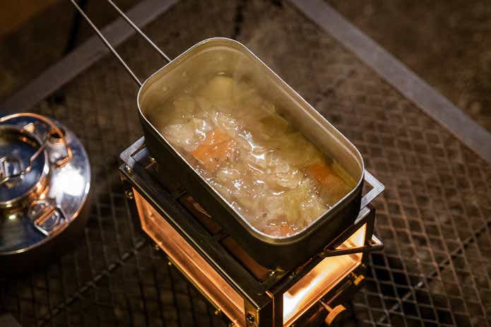 オーラ ルミで料理を温める