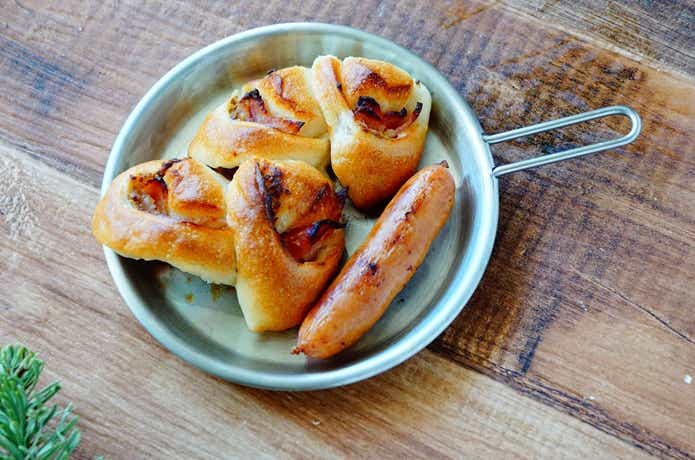 DODのシェラケトルアゲムシの蓋を取り皿に