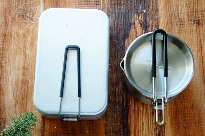 メスティンとDODのシェラケトルアゲムシ