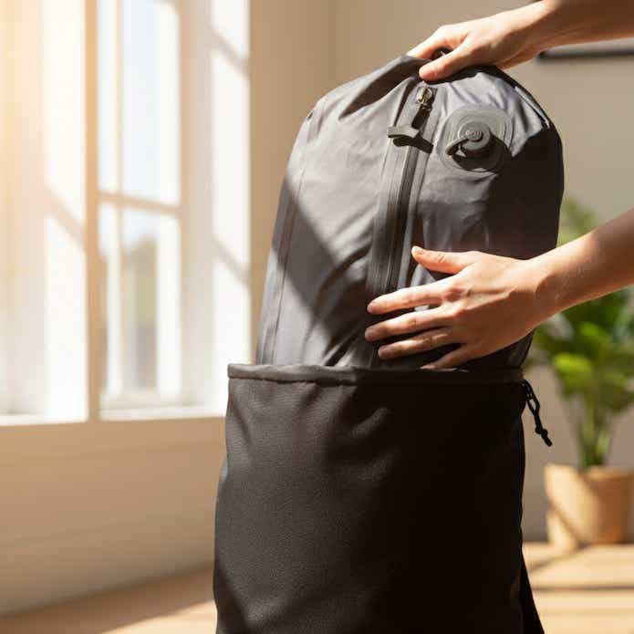 圧縮袋　電動圧縮バッグ「Qubo」