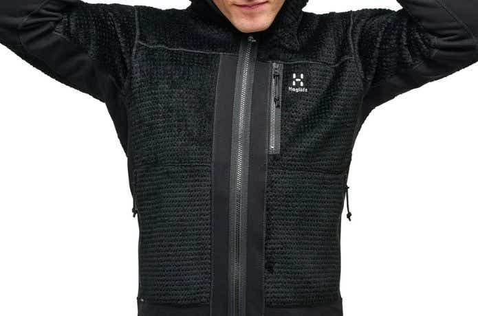 黒のホグロフス ヴァッシ ミッド フード〔メンズ〕