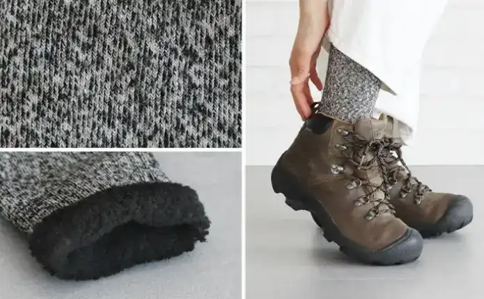 シングファブリックス「カシミア パイル ソックス」