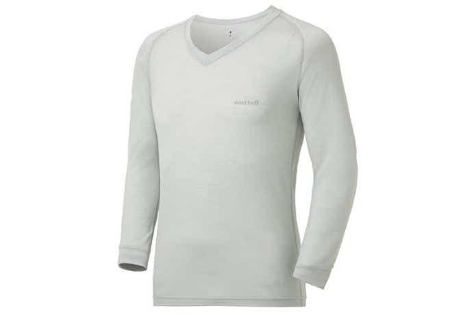 モンベル スーパーメリノウール M.W. Vネックシャツ Men's
