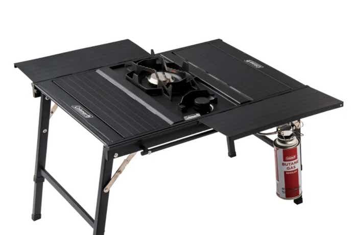 コールマン 　デュアルガスバーナーストーブ　フラットテーブル/60（ブラック）　カセットガス
