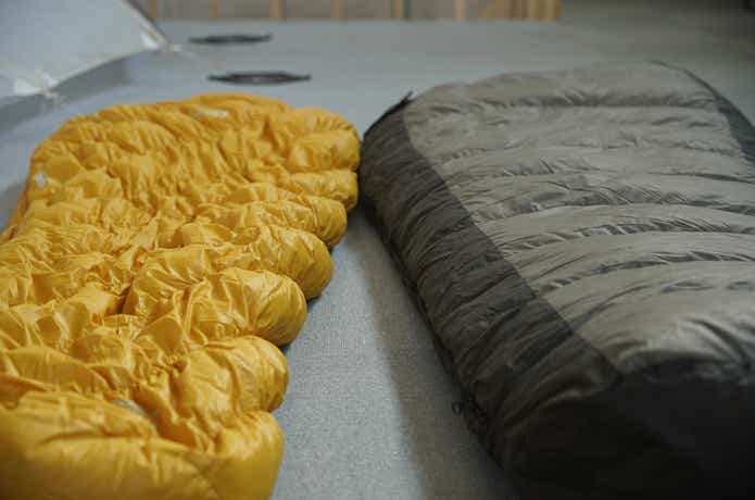 FUGAKUのシュラフとダウンハガー