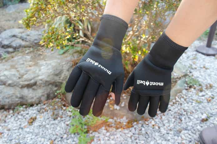 クリマプレンフィッシンググローブSサイズ着用