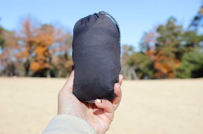 U.L.ストレッチ ウインドパンツの収納状態