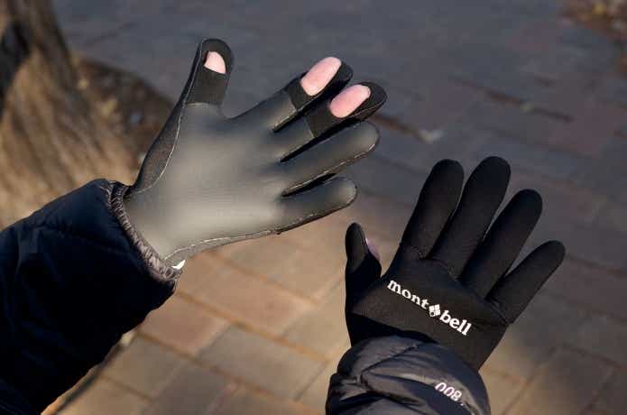 クリマプレンフィッシンググローブ着用図