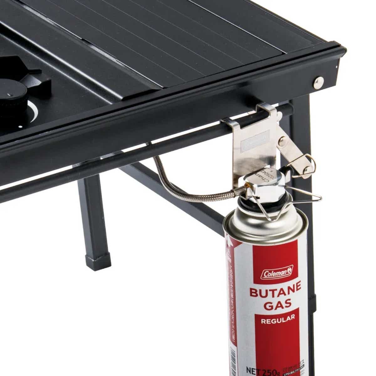 コールマン 　デュアルガスバーナーストーブ　フラットテーブル/60（ブラック）　カセットガス
