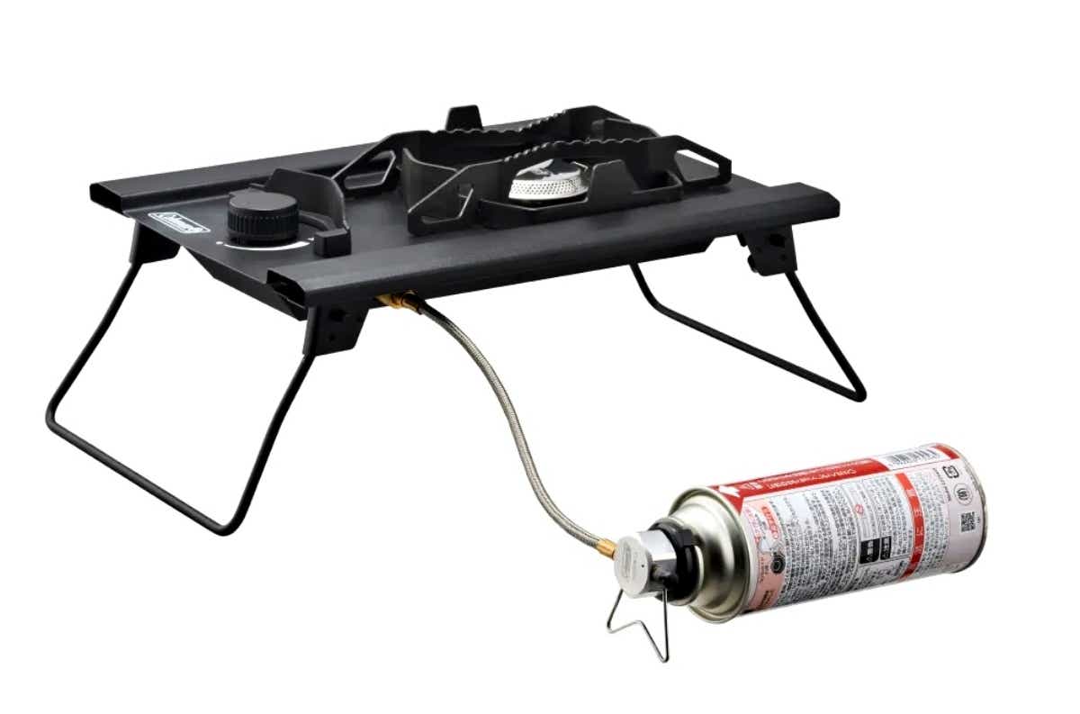 コールマン 　デュアルガスバーナーストーブ　フラットテーブル/60（ブラック）　カセットガス
