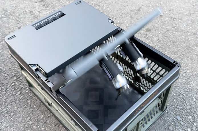 蓋が落ちるトレーブル