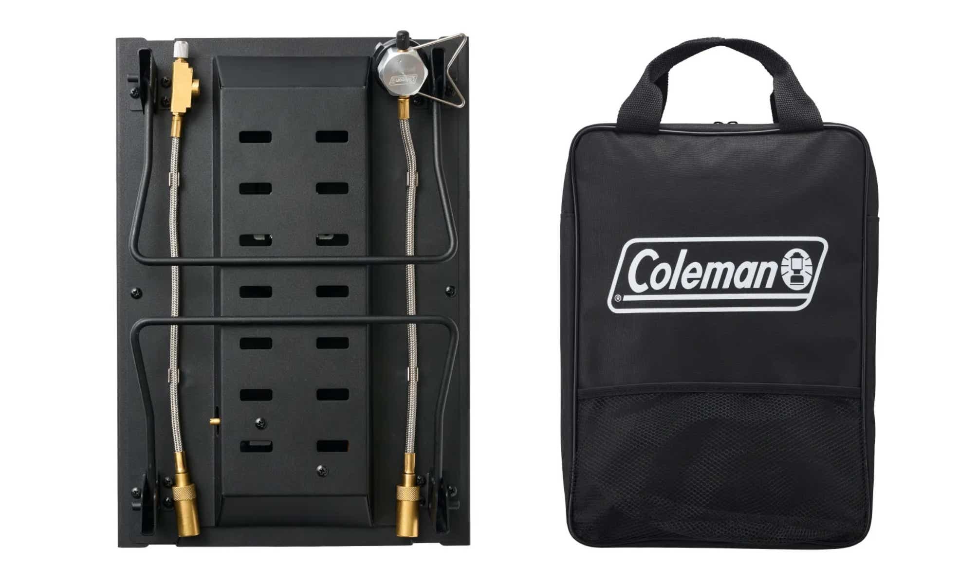 コールマン 　デュアルガスバーナーストーブ　フラットテーブル/60（ブラック）　カセットガス
