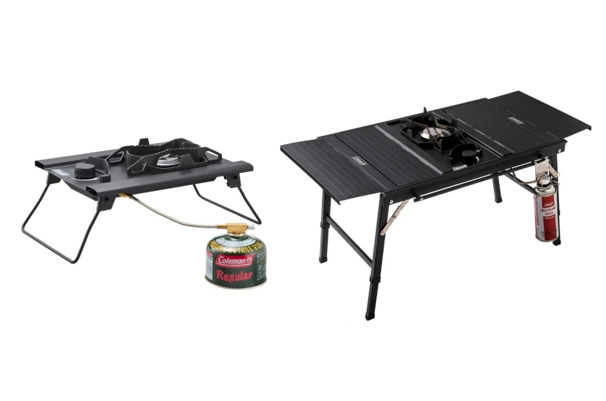 コールマン 　デュアルガスバーナーストーブ　フラットテーブル/60（ブラック）　カセットガス
