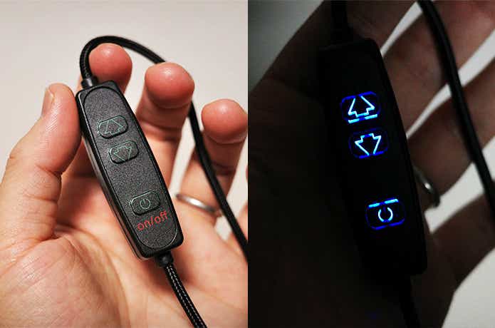 ハンギングテープライトのリモコン