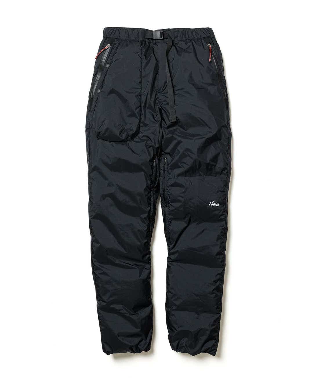 防水透湿素材と760FPダウンで、寒冷地でも使いやすいダウンパンツ