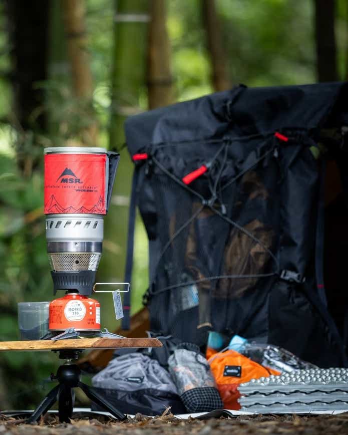 MSRのウィンドバーナーパーソナルストーブシステム