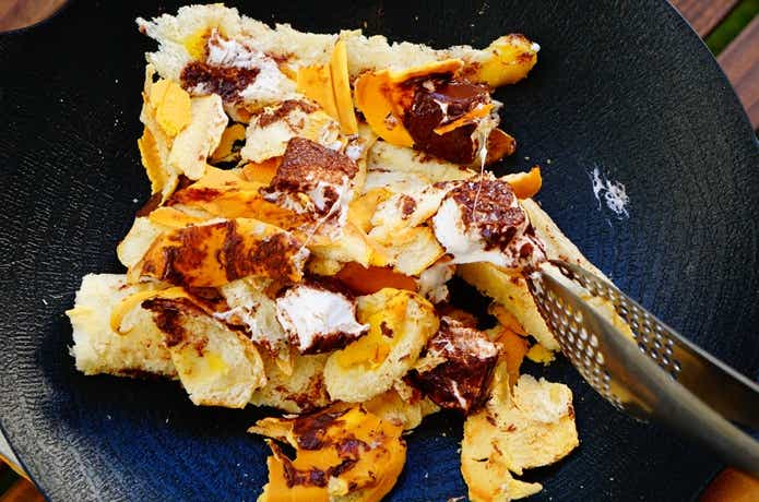 HARIBOのCHAMALLOWSチョコマシュマロとバナナパン