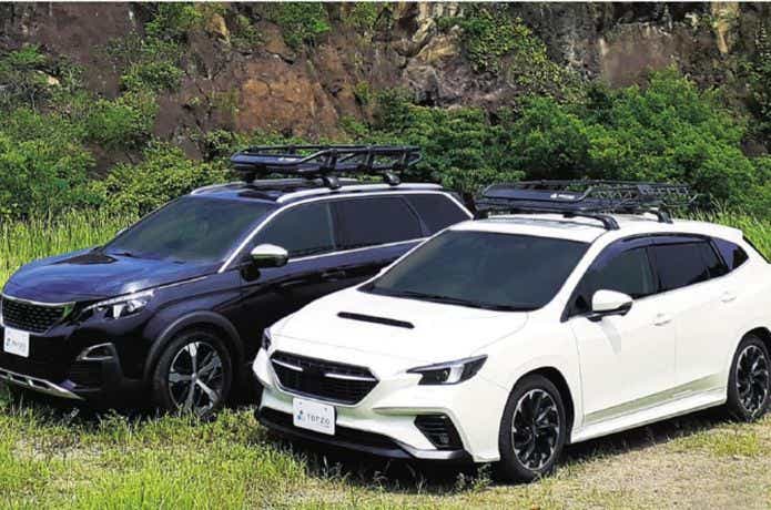 テルッツォ スマートスタイル レギュラー EA319を装着した2台の車