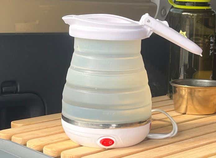 ミヨシ（ナカバヤシ）折りたためる電気ケトル