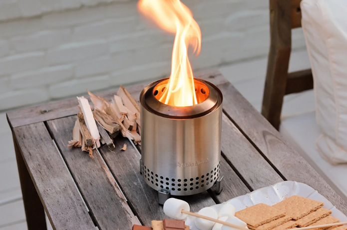 ソロストーブ メサで焚き火