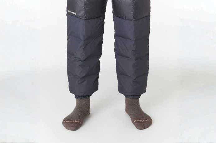モンベル ライトアルパイン ダウンパンツ Men'sの裾
