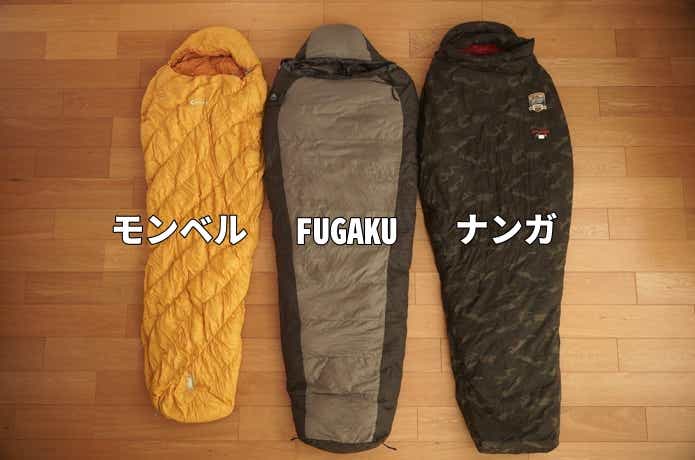 FUGAKUとダウンハガーとオーロラ550