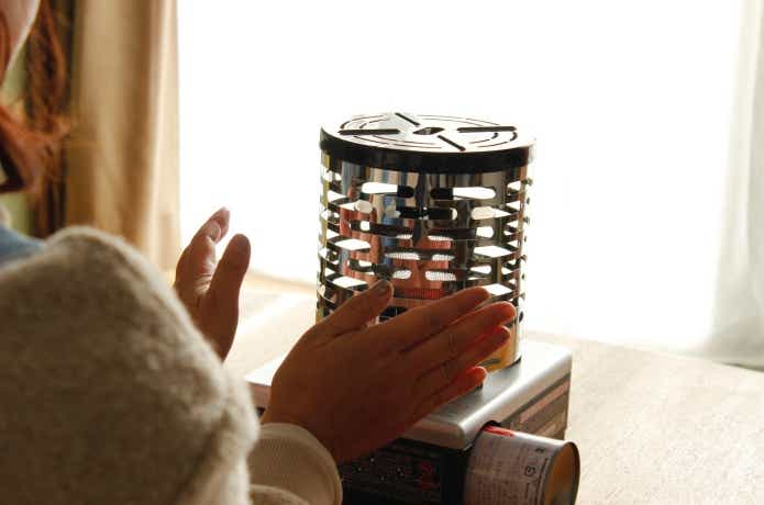 室内ストーブとして使っているイメージカット