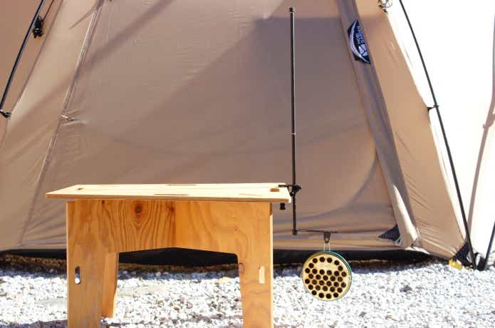 ハンガープレートをクランプの下側につけている