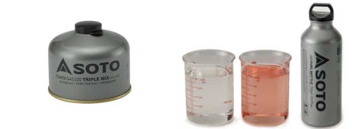 SOTO ガス缶とガソリン