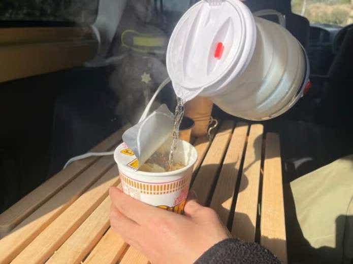 ミヨシ（ナカバヤシ）折りたためる電気ケトル