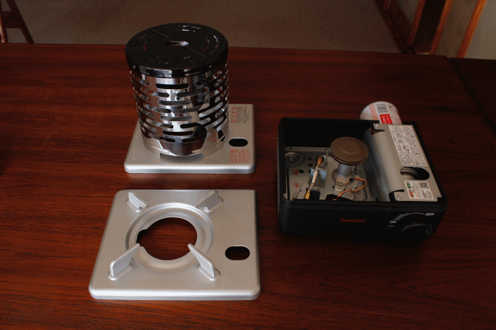 カセットこんろとカセットガスストーブのやり方