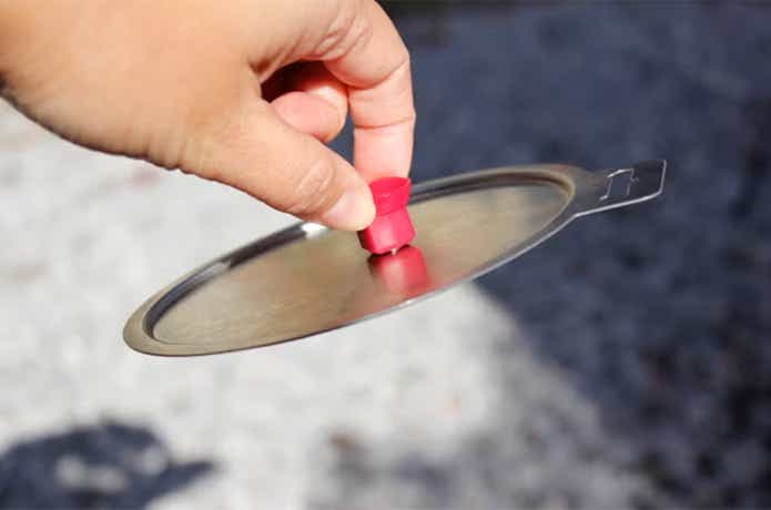 ベルモント「マグネット入り吸盤」使用例