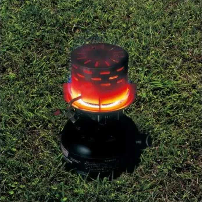 コールマン「遠赤ヒーターアタッチメント」使用時