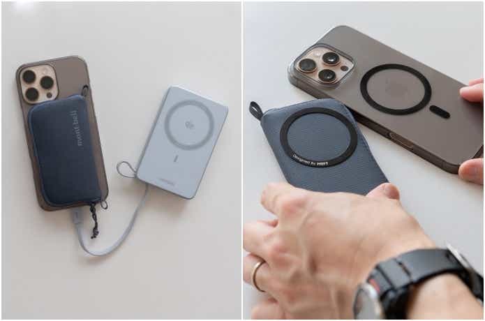 モンベルの財布をMagsafe化している