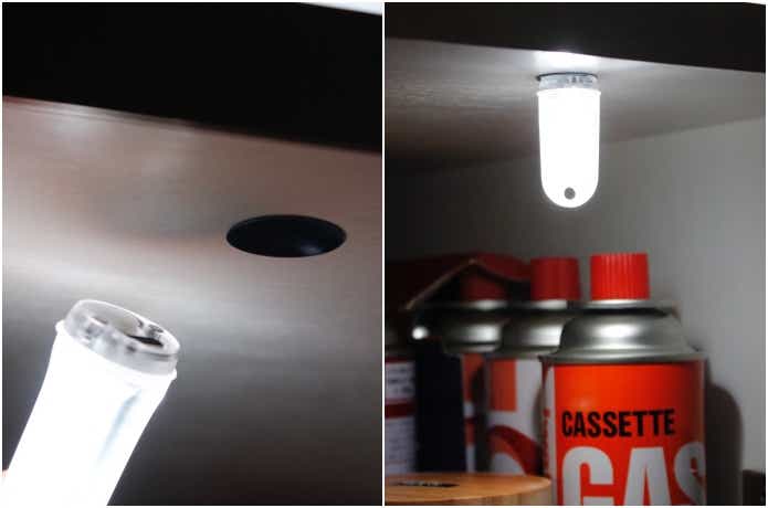 粘着剤付き鉄板を貼り、そこにGD3を吸着させている