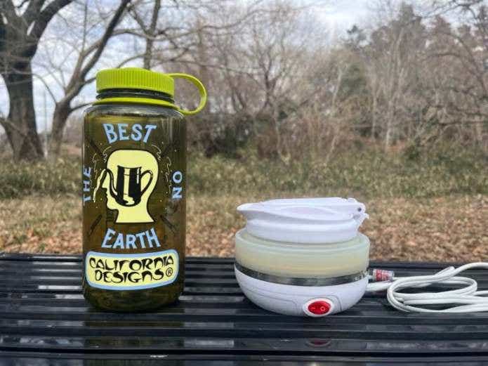 ミヨシ（ナカバヤシ）折りたためる電気ケトル