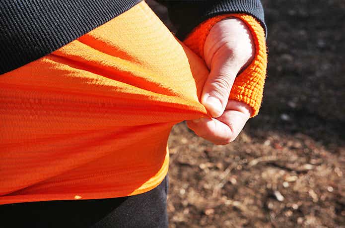 生地が伸びてる瞬暖GRID-TEC+