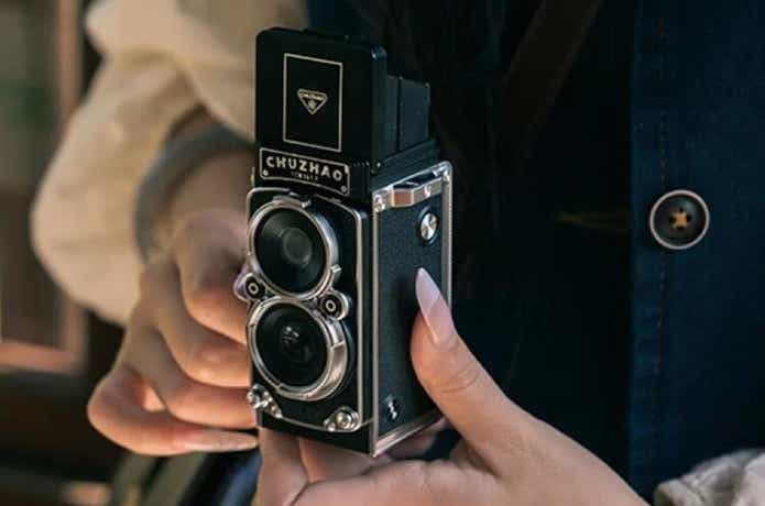 CHUZHAO ヴィンテージミニデジタルカメラ ポータブルTLR
