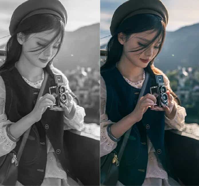 CHUZHAO ヴィンテージミニデジタルカメラ ポータブルTLR