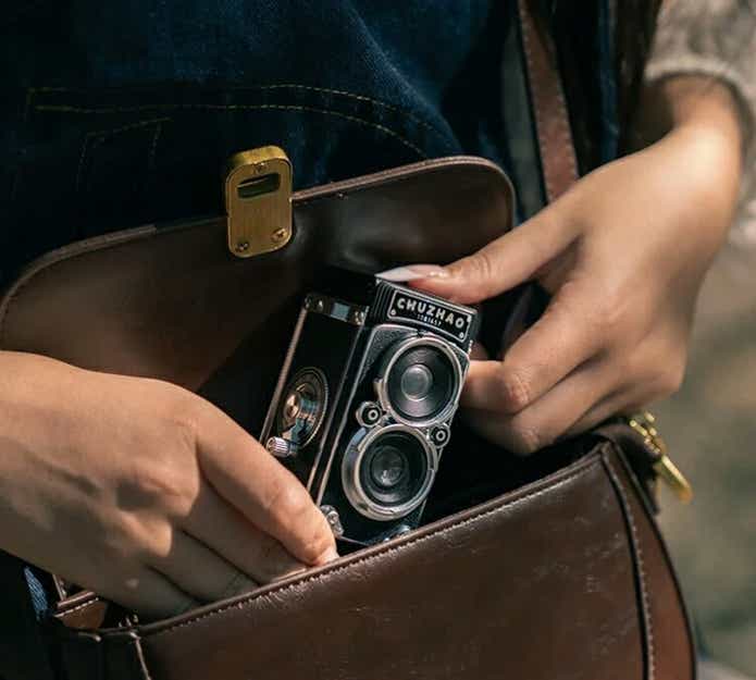 CHUZHAO ヴィンテージミニデジタルカメラ ポータブルTLR