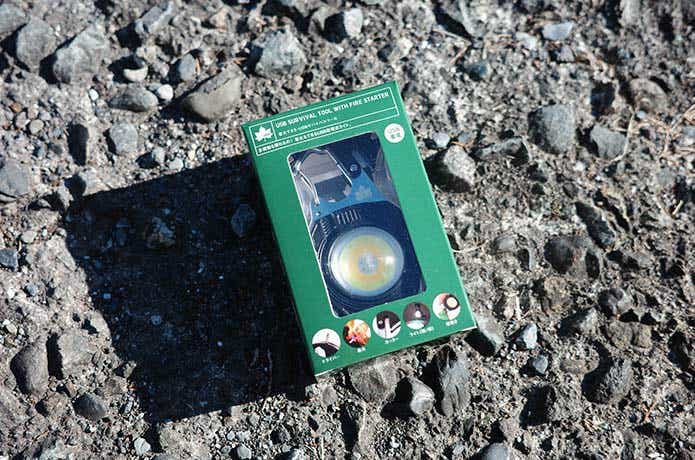 着火できる・USBサバイバルツールのパッケージ