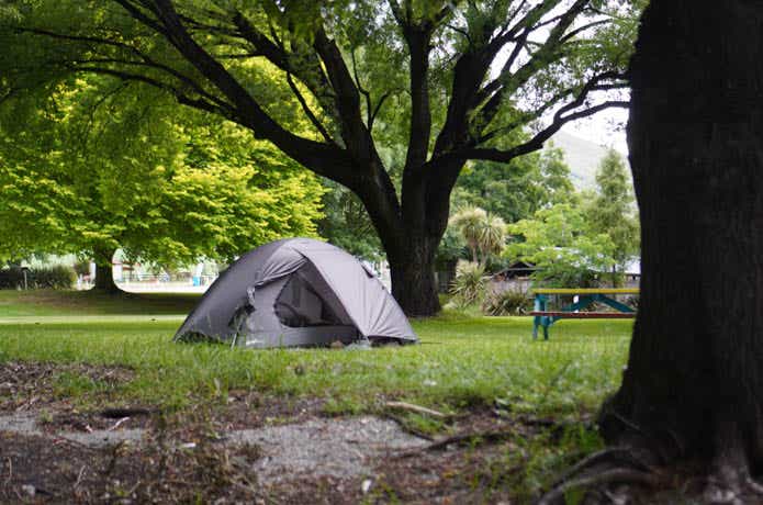 ニュージーランドのキャンプ場