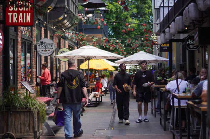 ニュージーランドの街並み