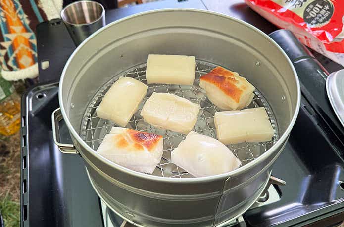 いもやききやっくんDXで焼いたお餅